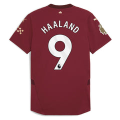 Erling Haaland Manchester City 2024/25 Third Player Jersey - Puma Burgundy