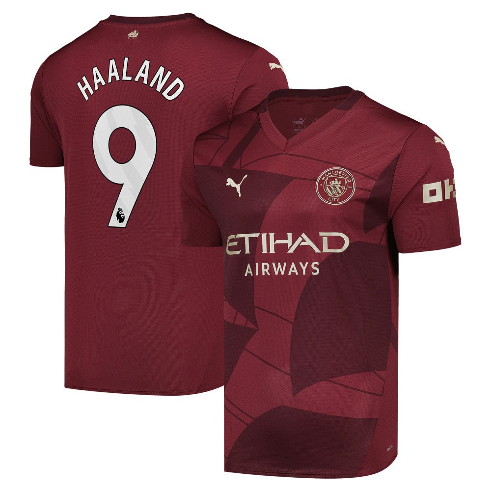 Erling Haaland Manchester City 2024/25 Third Replica Player Jersey - Puma Burgundy