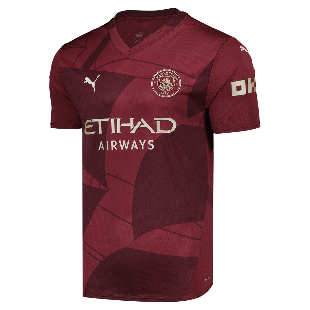 Erling Haaland Manchester City 2024/25 Third Replica Player Jersey - Puma Burgundy