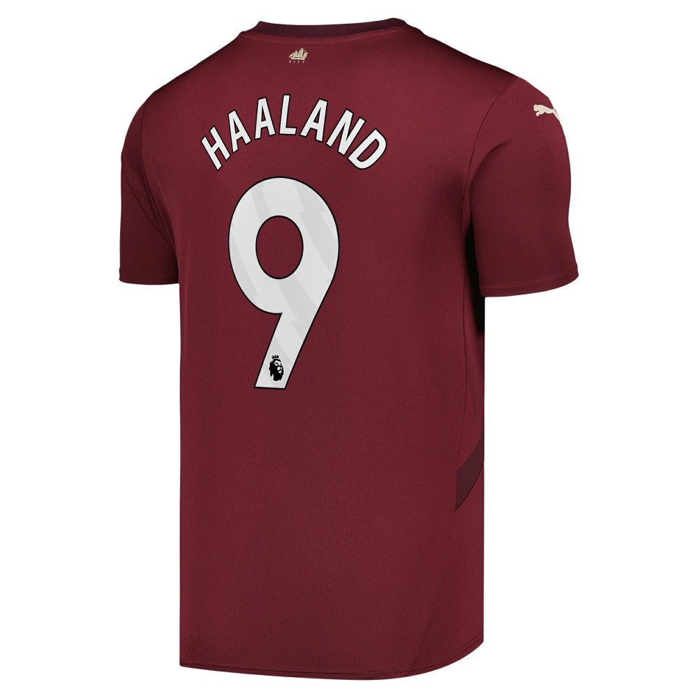 Erling Haaland Manchester City 2024/25 Third Replica Player Jersey - Puma Burgundy