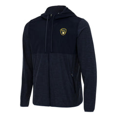 MLB Milwaukee Brewers Antigua Sway Full-Zip Hoodie