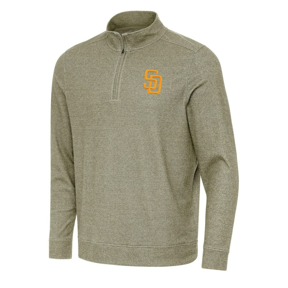 MLB San Diego Padres Antigua Subtle Quarter-Zip Sweatshirt