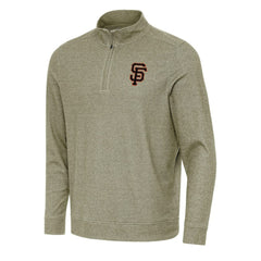 MLB San Francisco Giants Antigua Subtle Quarter-Zip Sweatshirt