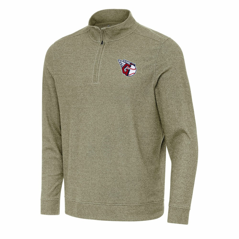 MLB Cleveland Guardians Antigua Subtle Quarter-Zip Sweatshirt