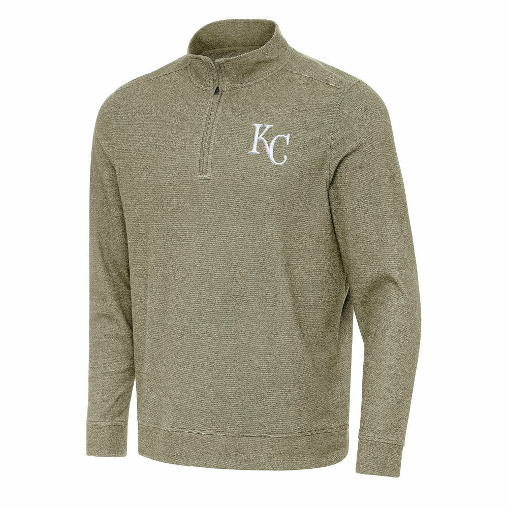 MLB Kansas City Royals Antigua Subtle Quarter-Zip Sweatshirt