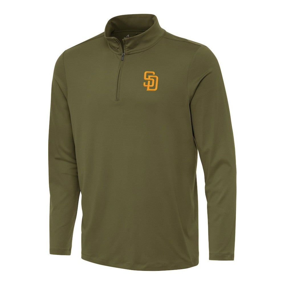 MLB San Diego Padres Antigua Reprocess Quarter-Zip Top
