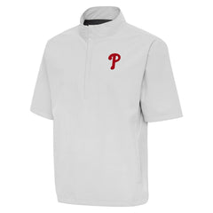 MLB Philadelphia Phillies Antigua Brisk Quarter-Zip Wind Shirt