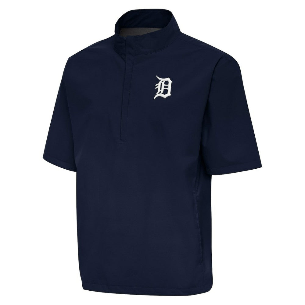 MLB Detroit Tigers Antigua Brisk Quarter-Zip Wind Shirt