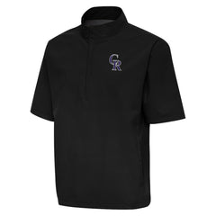 MLB Colorado Rockies Antigua Brisk Quarter-Zip Wind Shirt