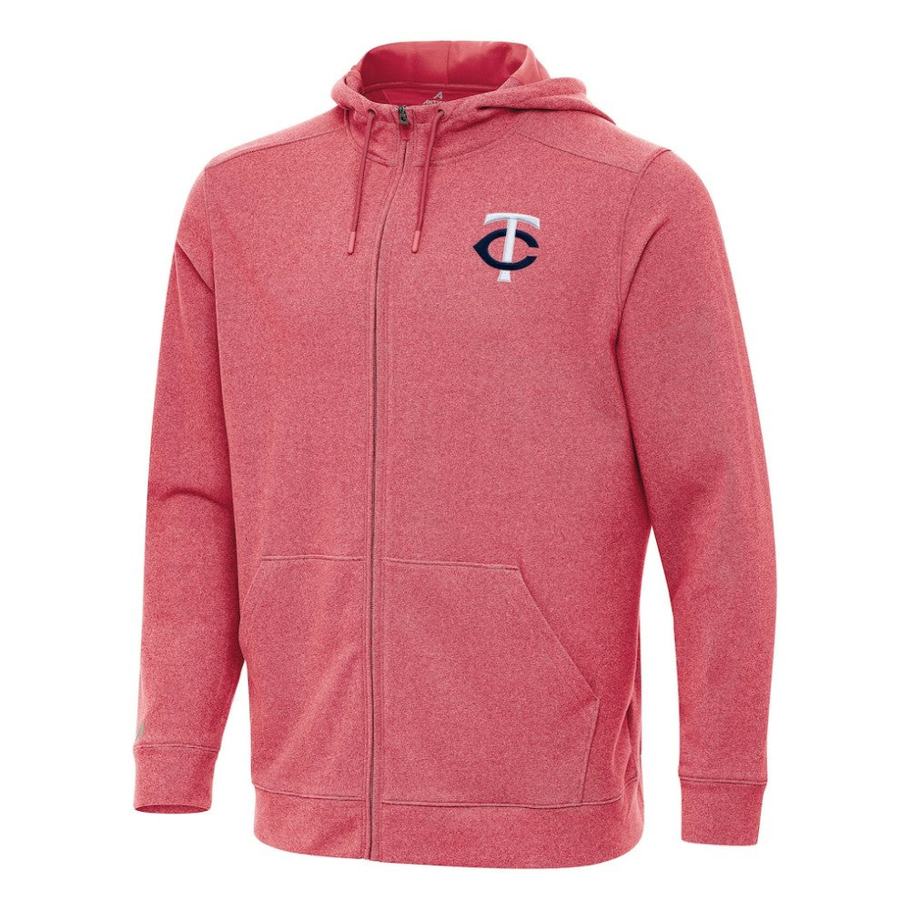 MLB Minnesota Twins Antigua Effortless Full-Zip Hooded Jacket