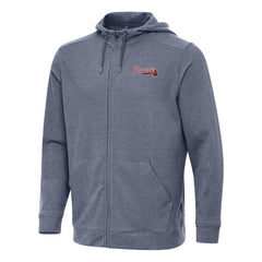 MLB Atlanta Braves Antigua Effortless Full-Zip Hooded Jacket