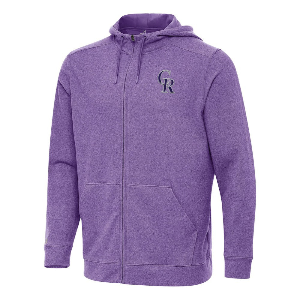 MLB Colorado Rockies Antigua Effortless Full-Zip Hooded Jacket