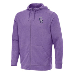 MLB Colorado Rockies Antigua Effortless Full-Zip Hooded Jacket