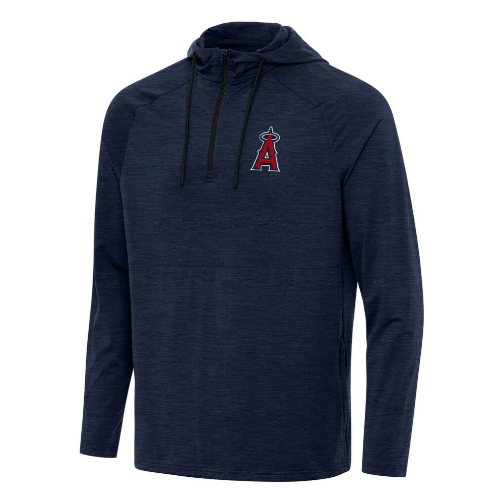 MLB Los Angeles Angels Antigua Spikes Quarter-Zip Pullover Hoodie