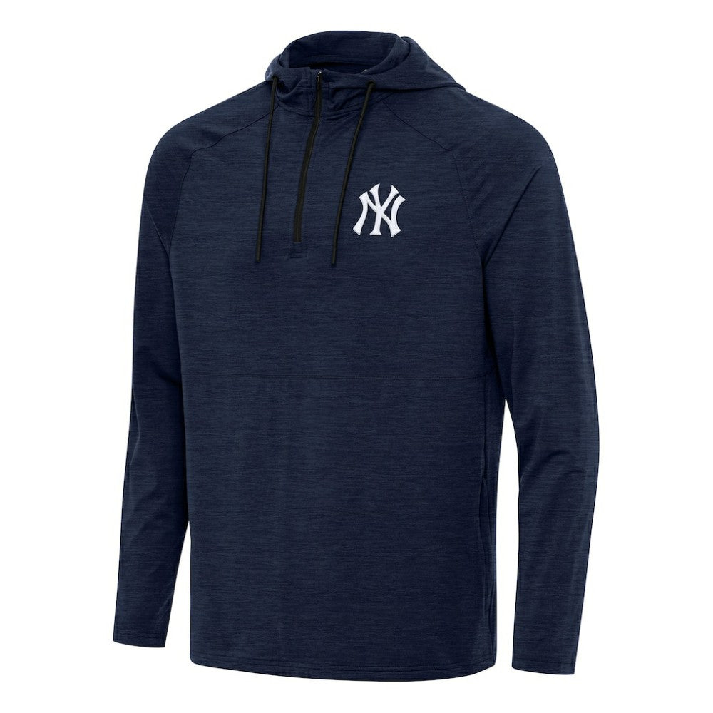 MLB New York Yankees Antigua Spikes Quarter-Zip Pullover Hoodie