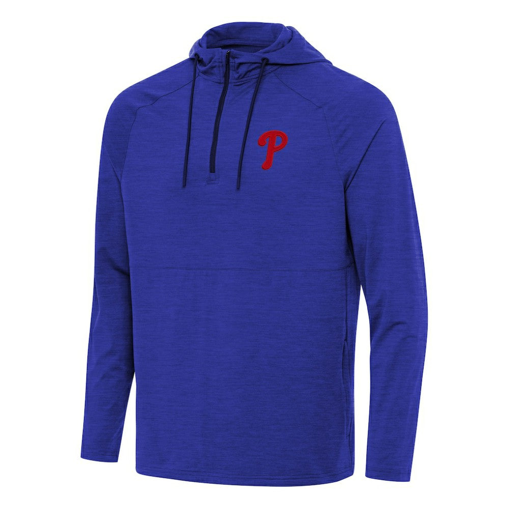 MLB Philadelphia Phillies Antigua Spikes Quarter-Zip Pullover Hoodie