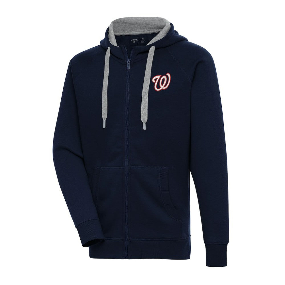 MLB Washington Nationals Antigua Big & Tall Victory Full-Zip Hoodie Jacket
