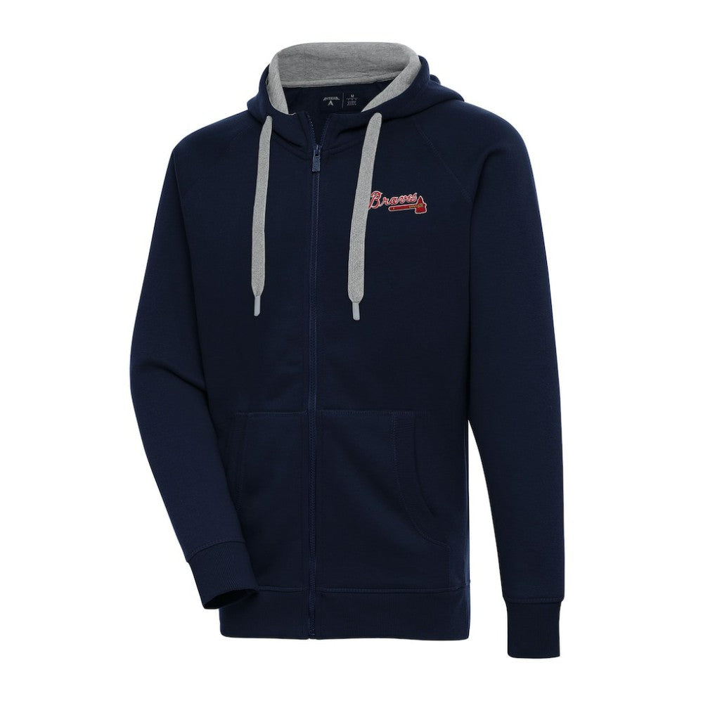 MLB Atlanta Braves Antigua Big & Tall Victory Full-Zip Hoodie Jacket