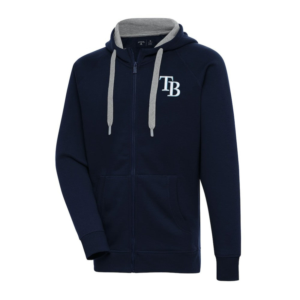 MLB Tampa Bay Rays Antigua Big & Tall Victory Full-Zip Hoodie Jacket