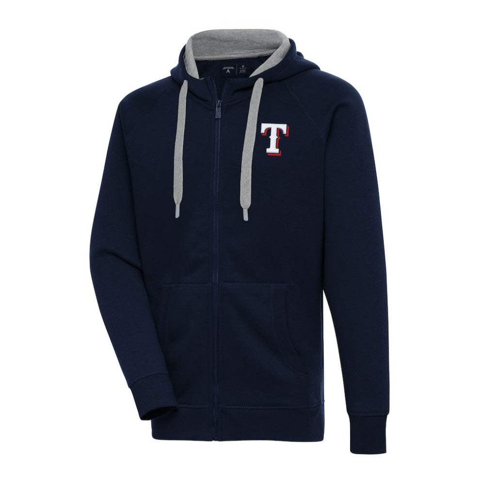 MLB Texas Rangers Antigua Big & Tall Victory Full-Zip Hoodie Jacket