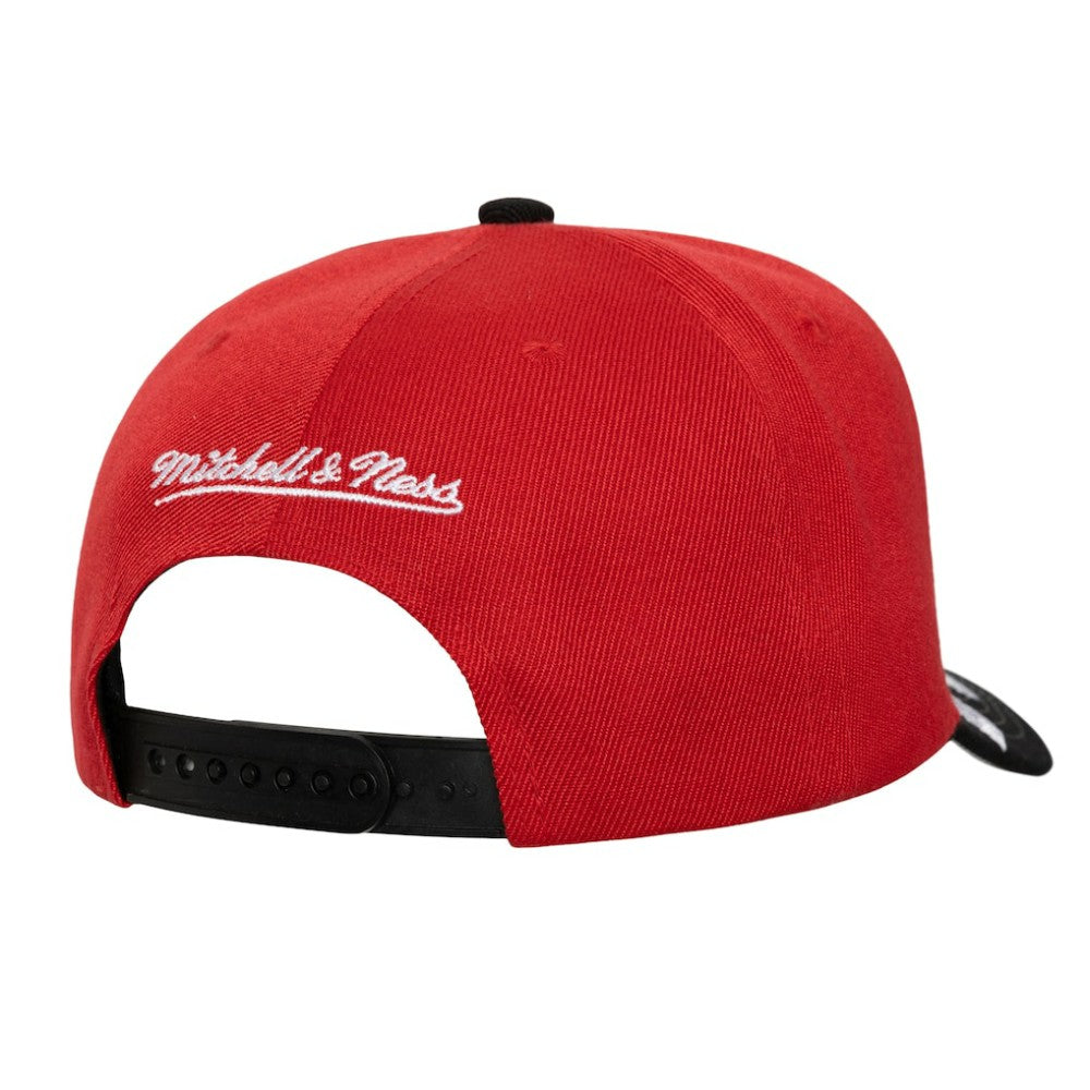 NHL Red/Black New Jersey Devils Mitchell & Ness Underarch Two-Tone Pro Crown Snapback Hat