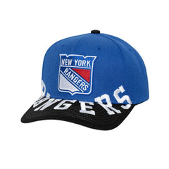 NHL Blue/Black New York Rangers Mitchell & Ness Underarch Two-Tone Pro Crown Snapback Hat