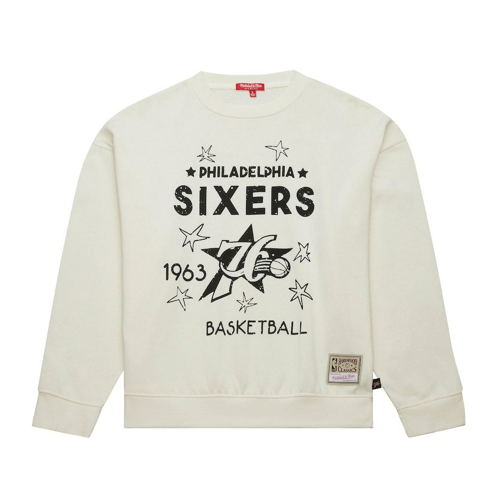 NBA Philadelphia 76ers Women's Hardwood Classics Pullover Sweatshirt