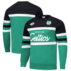 NBA Boston Celtics Hardwood Classics Vintage Logo Head Coach Pullover Sweatshirt