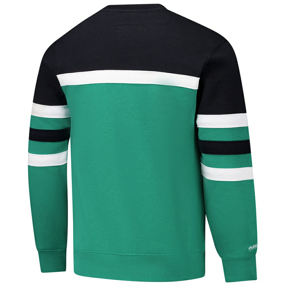 NBA Boston Celtics Hardwood Classics Vintage Logo Head Coach Pullover Sweatshirt