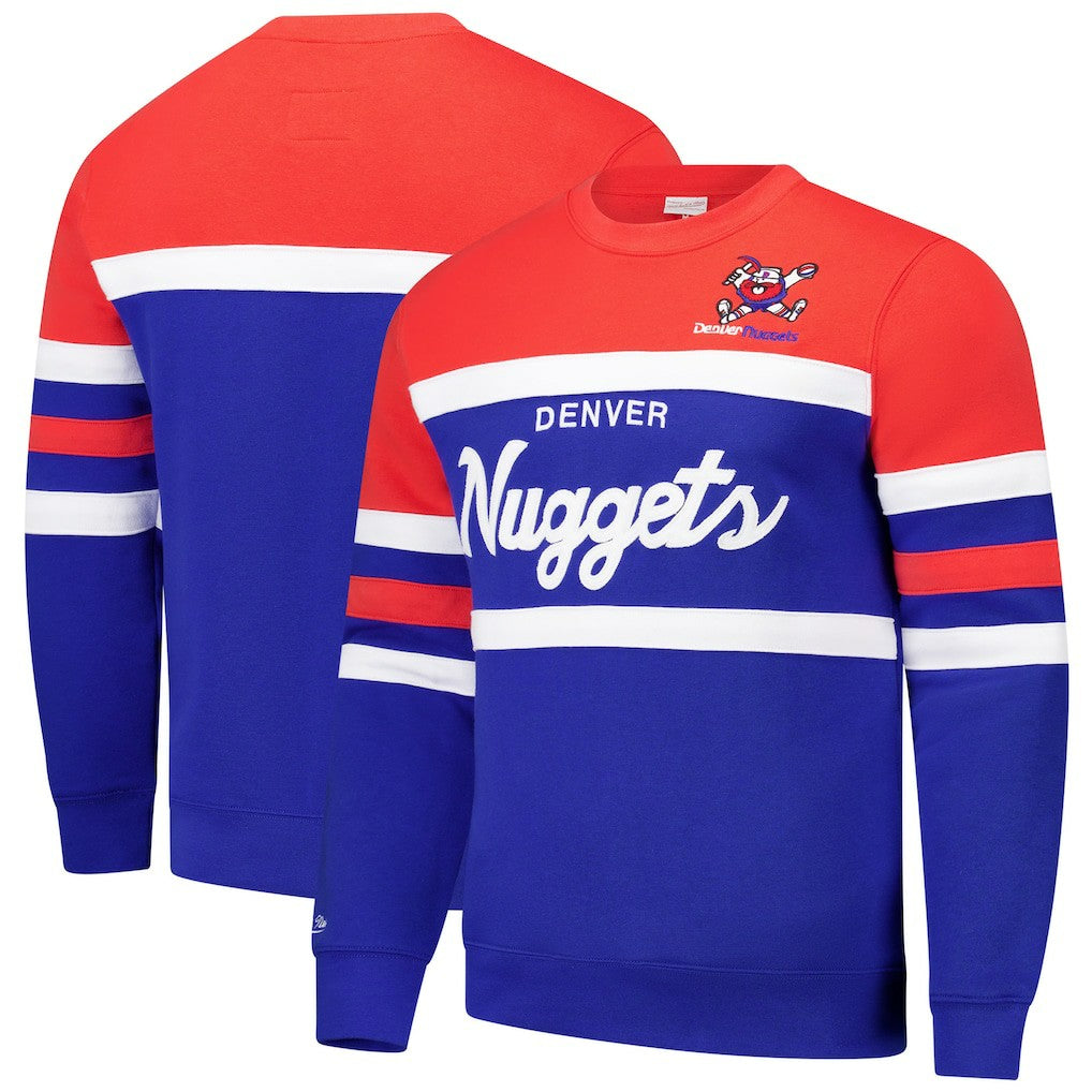 NBA Denver Nuggets Hardwood Classics Vintage Logo Head Coach Pullover Sweatshirt sale