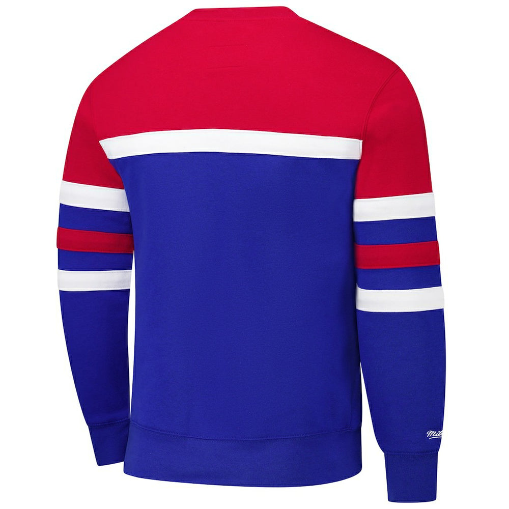 NBA Philadelphia 76ers Hardwood Classics Vintage Logo Head Coach Pullover Sweatshirt