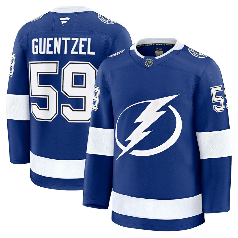 NHL Blue Jake Guentzel Tampa Bay Lightning Fanatics Home Premium Jersey