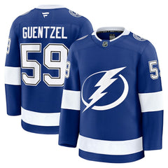 NHL Blue Jake Guentzel Tampa Bay Lightning Fanatics Home Premium Jersey