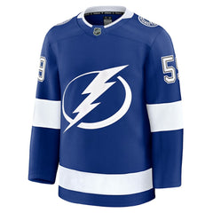 NHL Blue Jake Guentzel Tampa Bay Lightning Fanatics Home Premium Jersey