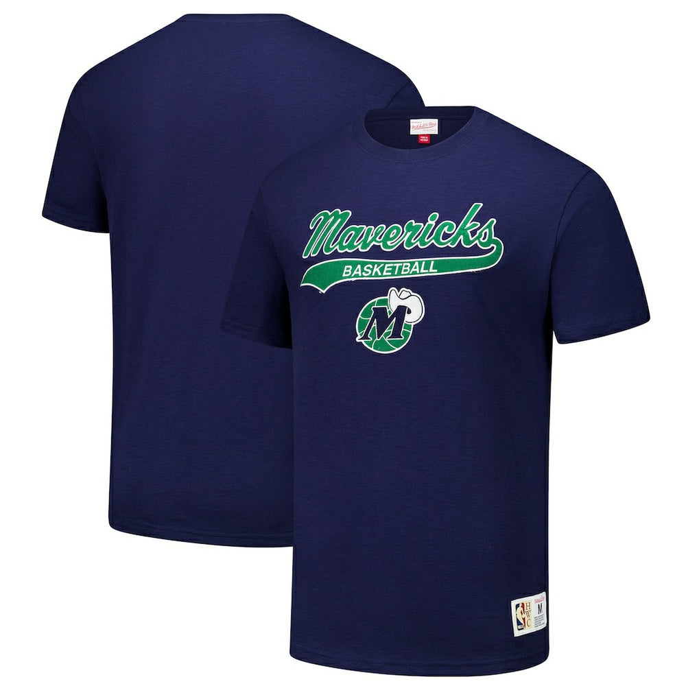 NBA Dallas Mavericks Hardwood Classics Felt Applique Slub T-Shirt sale