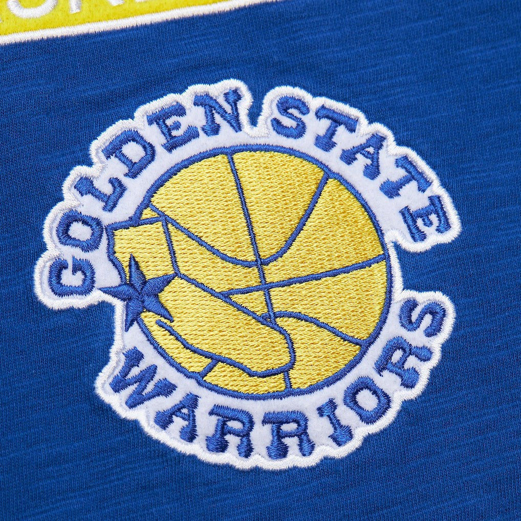 NBA Golden State Warriors Hardwood Classics Felt Applique Slub T-Shirt sale