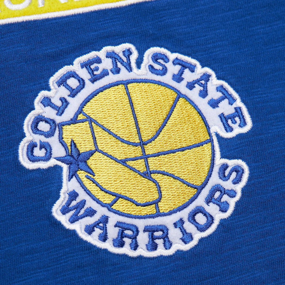 NBA Golden State Warriors Hardwood Classics Felt Applique Slub T-Shirt sale