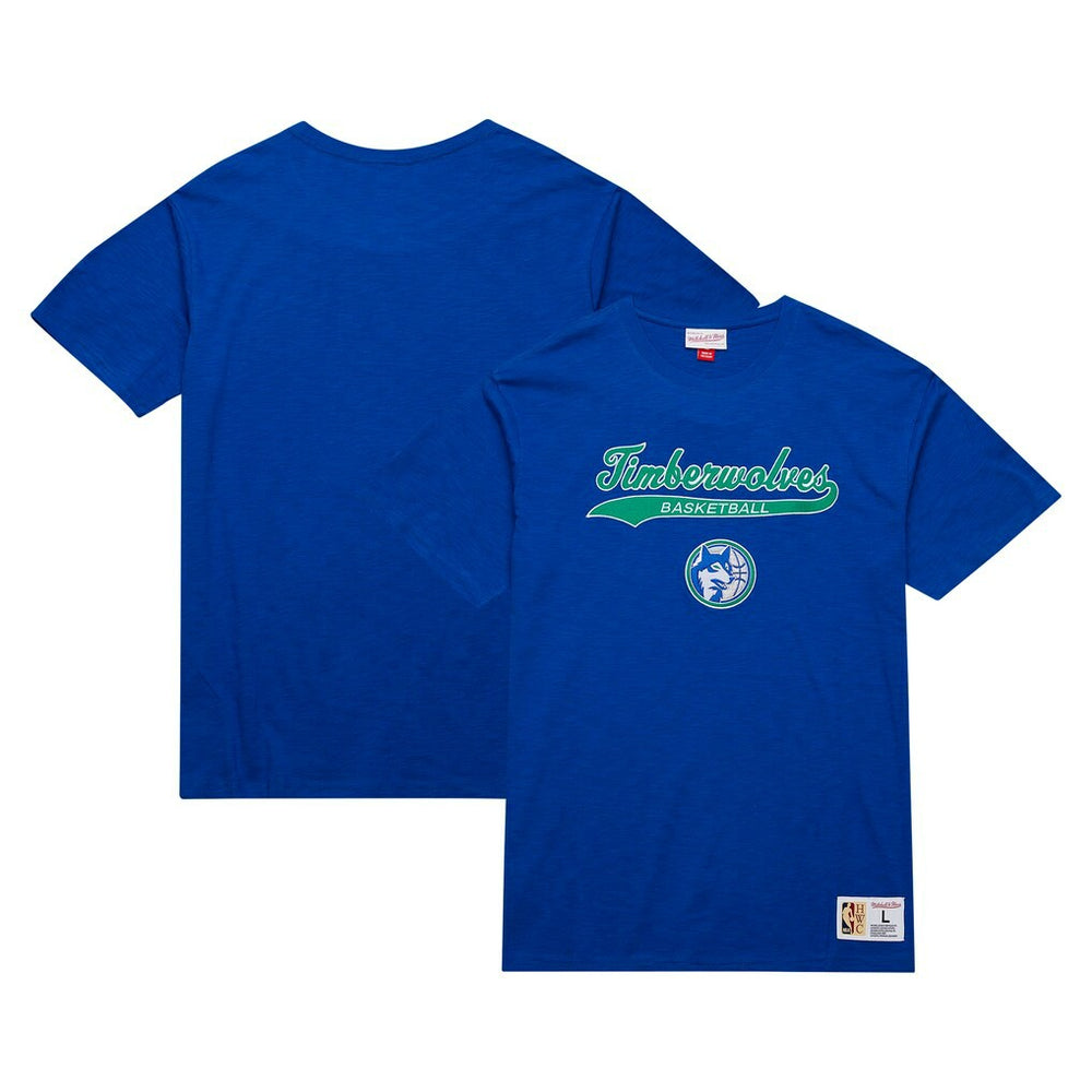 NBA Minnesota Timberwolves Hardwood Classics Felt Applique Slub T-Shirt