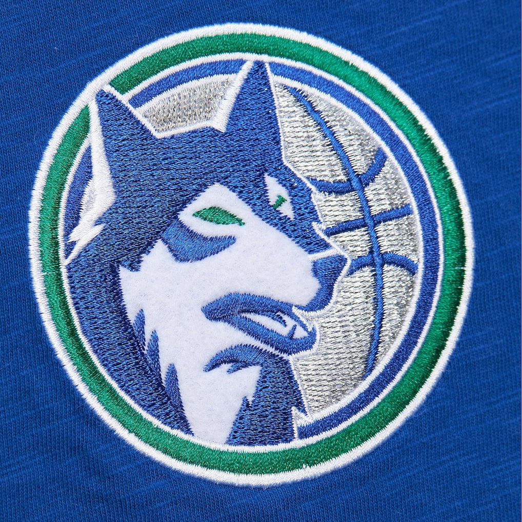NBA Minnesota Timberwolves Hardwood Classics Felt Applique Slub T-Shirt