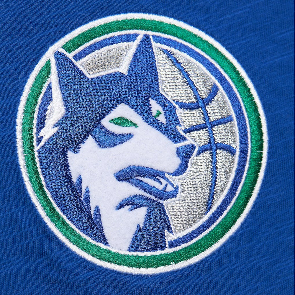 NBA Minnesota Timberwolves Hardwood Classics Felt Applique Slub T-Shirt