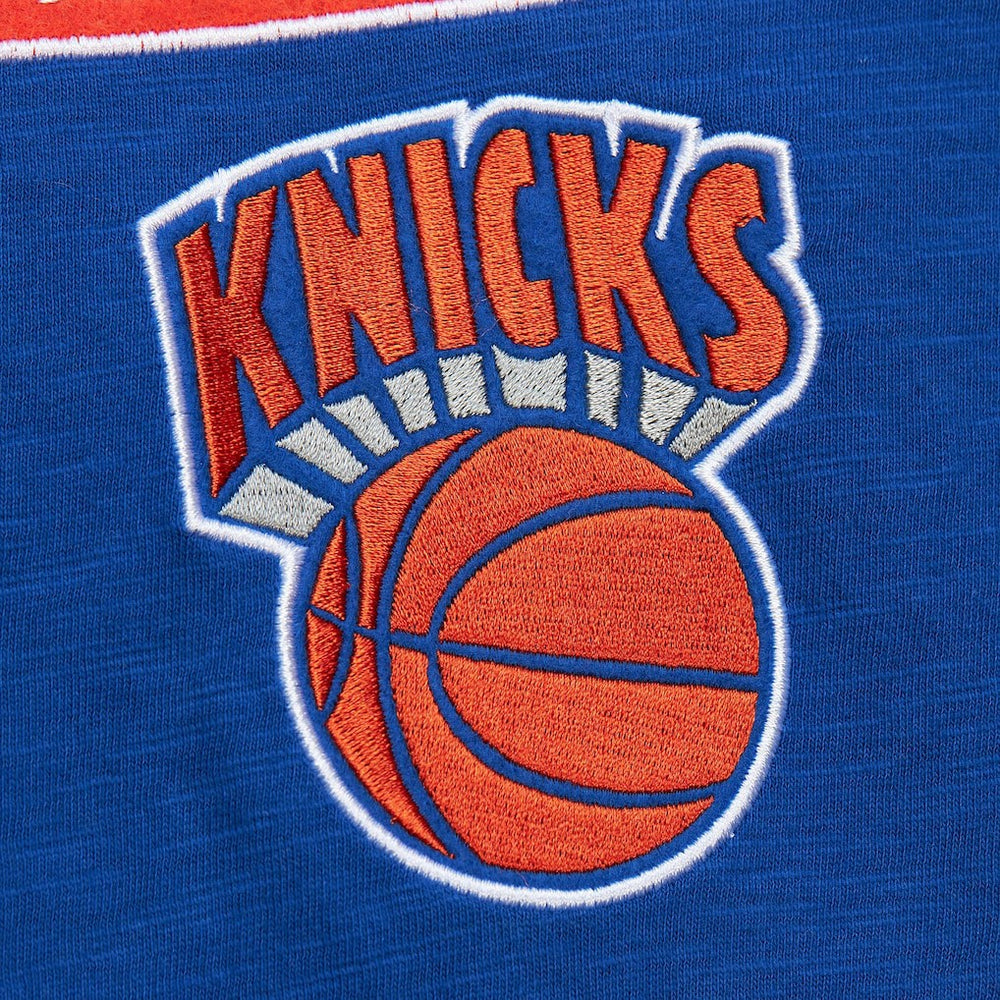 NBA New York Knicks Hardwood Classics Felt Applique Slub T-Shirt