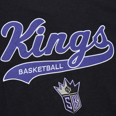 NBA Sacramento Kings Hardwood Classics Felt Applique Slub T-Shirt