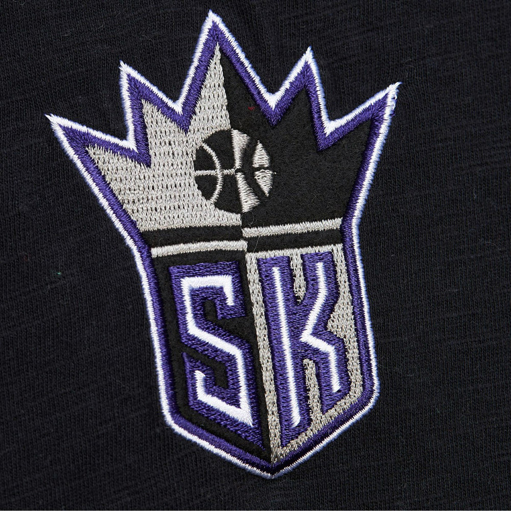 NBA Sacramento Kings Hardwood Classics Felt Applique Slub T-Shirt