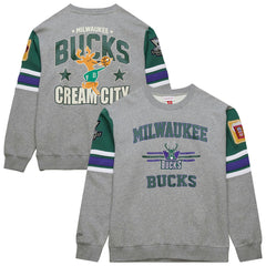 NBA Milwaukee Bucks Hardwood Classics All Over 4.0 Pullover Sweatshirt