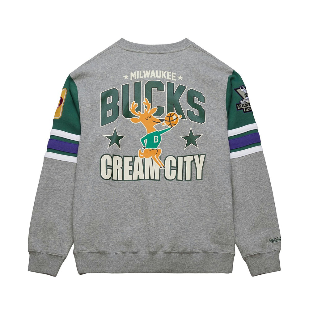 NBA Milwaukee Bucks Hardwood Classics All Over 4.0 Pullover Sweatshirt