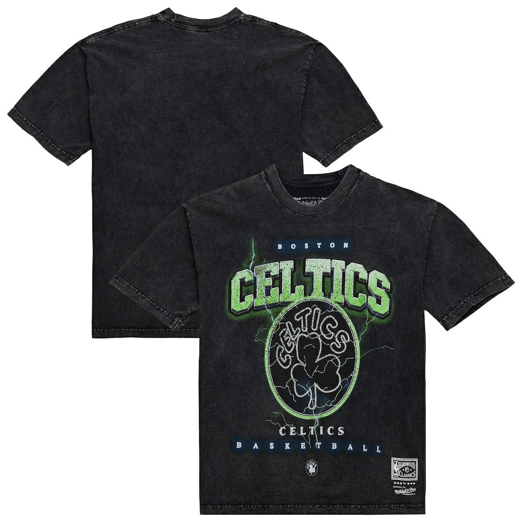 NBA Boston Celtics Unisex Hardwood Classics Vintage Voltage Premium Heavyweight T-Shirt
