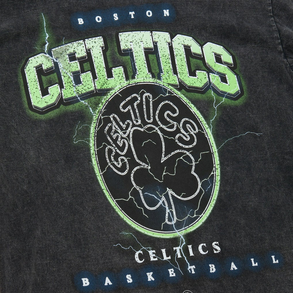 NBA Boston Celtics Unisex Hardwood Classics Vintage Voltage Premium Heavyweight T-Shirt