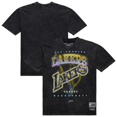 NBA Los Angeles Lakers Unisex Hardwood Classics Vintage Voltage Premium Heavyweight T-Shirt