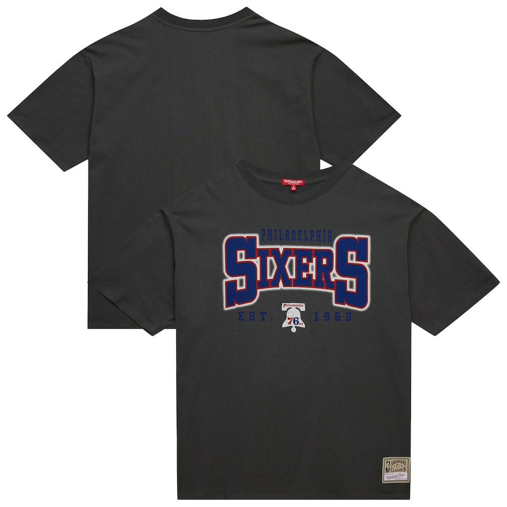 NBA Philadelphia 76ers Women's Hardwood Classics Oversized Boyfriend T-Shirt