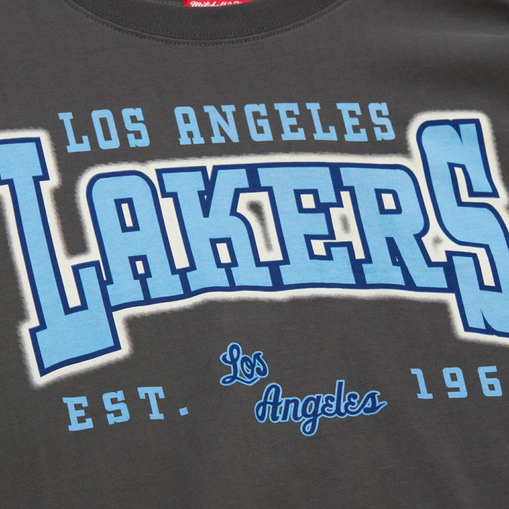 NBA Los Angeles Lakers Women's Hardwood Classics Oversized Boyfriend T-Shirt